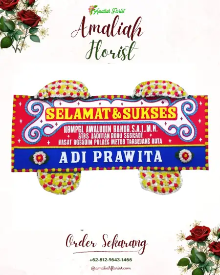 Papan Bunga Ucapan Selamat Talang Kelapa